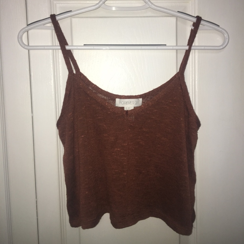 Rust colored crop top